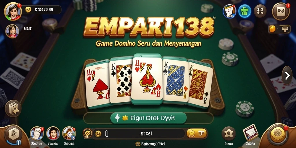 Tangkapan layar utama EMPATI138 menampilkan gameplay Domino yang menarik.