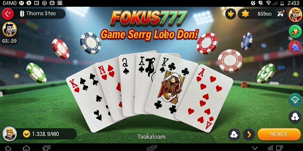 Tampilan gameplay FOKUS777 yang mengasyikkan dan interaktif.