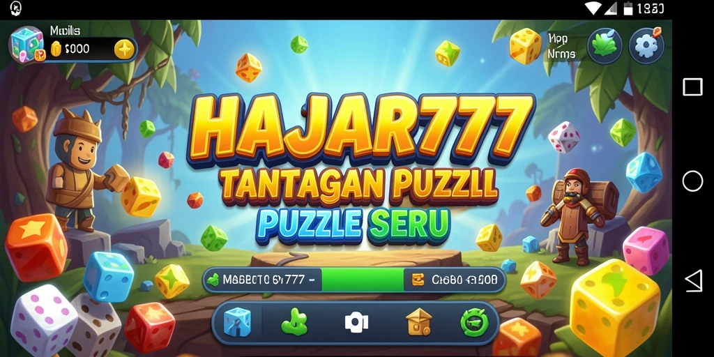 Gameplay HAJAR777 menampilkan tantangan Puzzle yang mendebarkan.