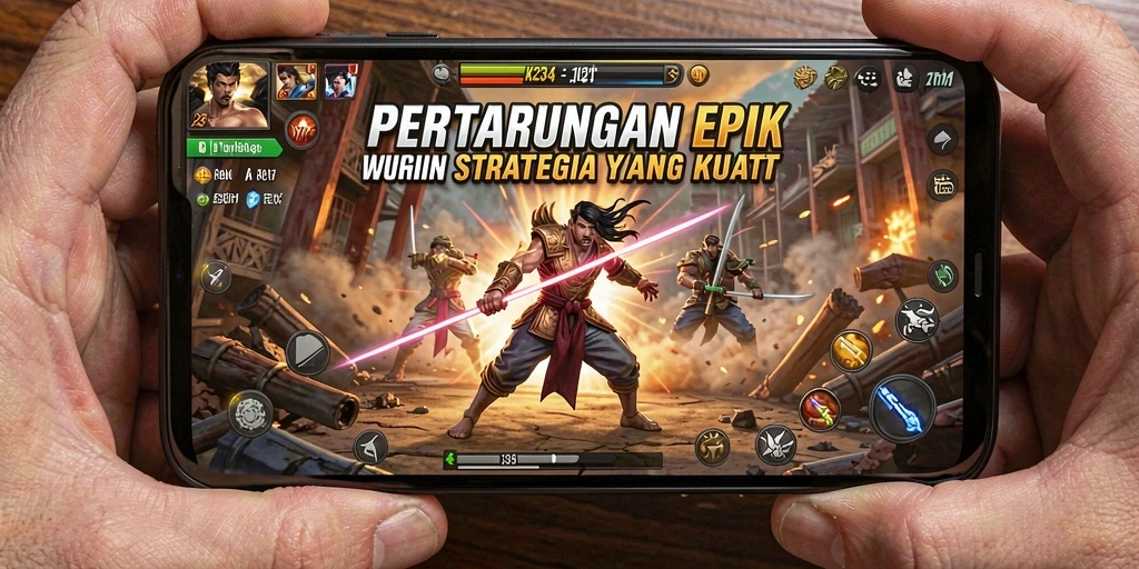 Screenshot menampilkan pertarungan seru dalam K234 dengan karakter beraksi.