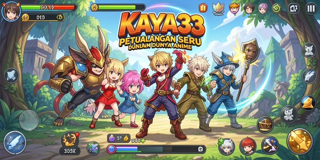 Tampilan menarik dari gameplay KAYA33 dalam dunia anime.